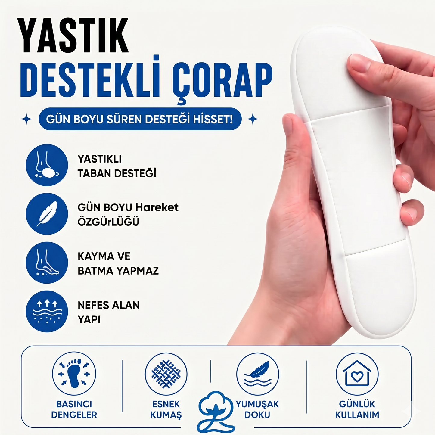 Ortopedik Günlük Pamuk Çorap